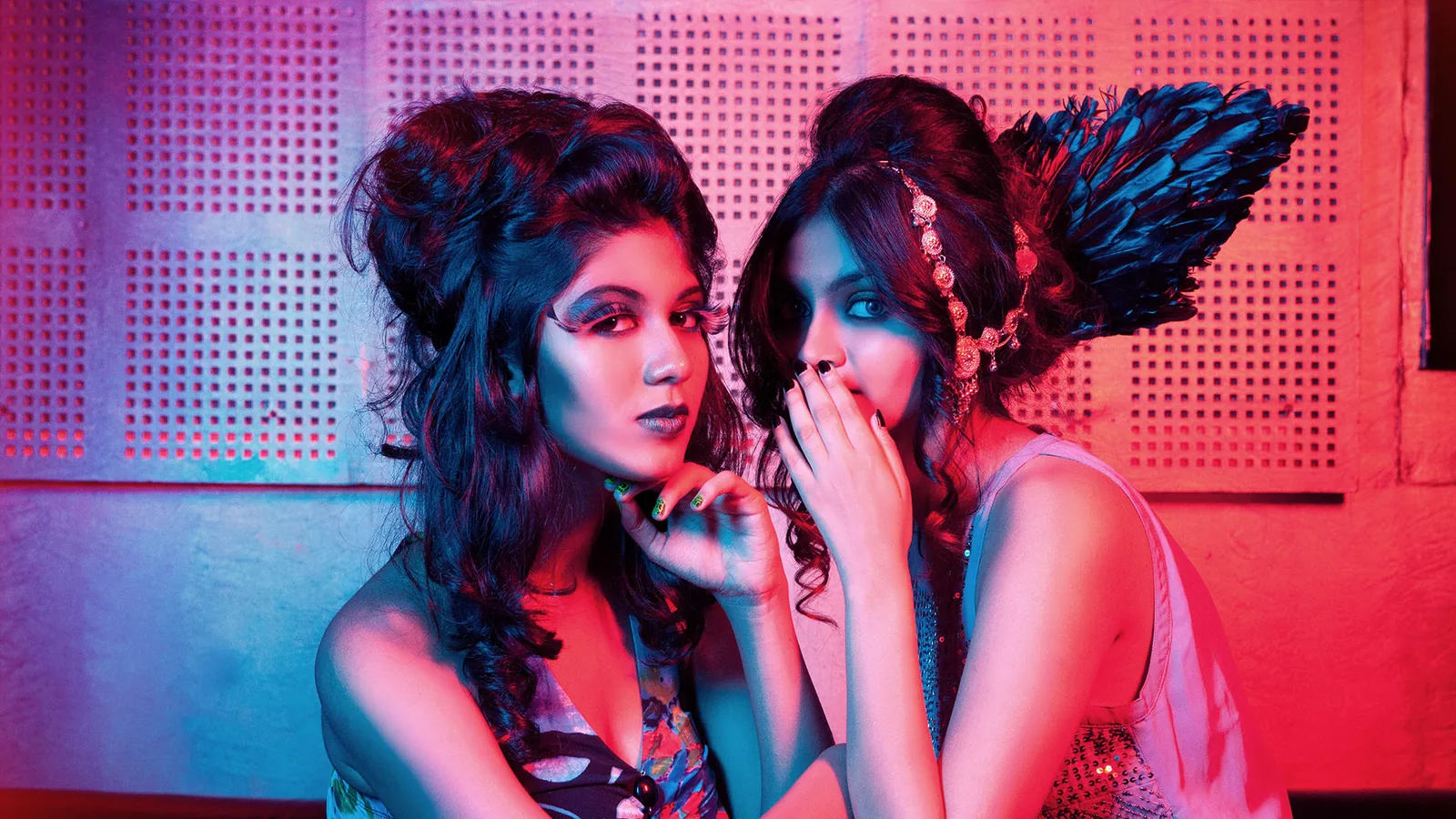 Bridal hairstyling and makeup session at Chetana's Beauty Lounge